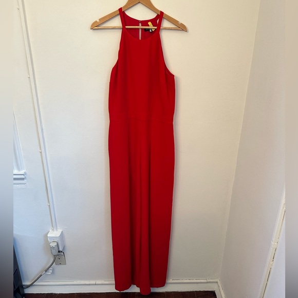 Banana Republic Halter Wide Leg Jumpsuit - Size 10 TALL - Picture 4 of 10